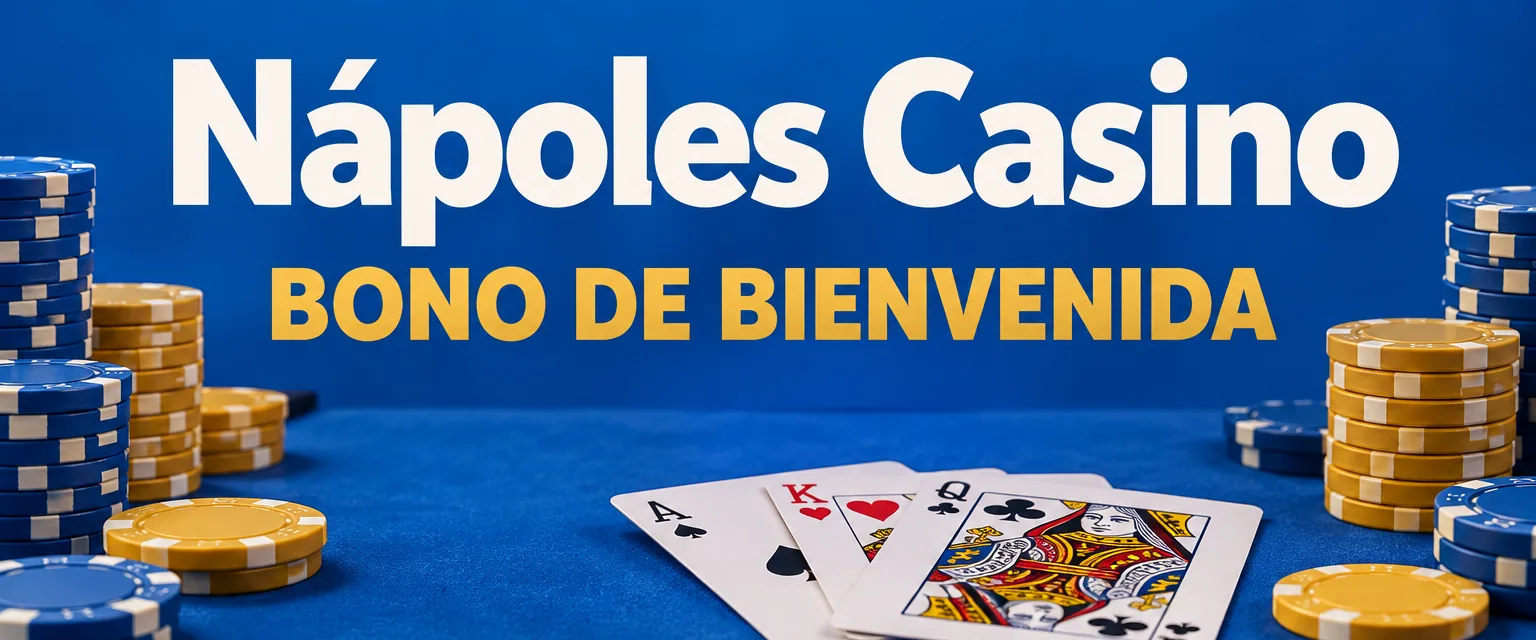 Banner de Nápoles Casino con el bono de bienvenida de $400.000 y 200 giros gratis